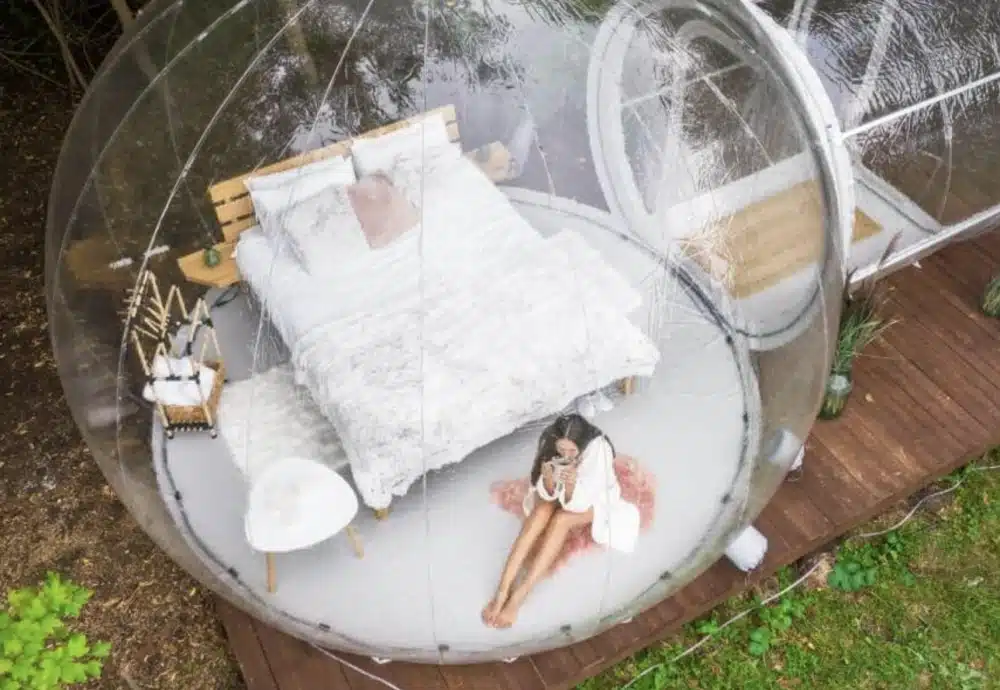 invisible bubble tent