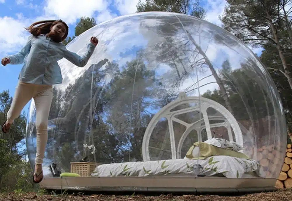 invisible bubble tent