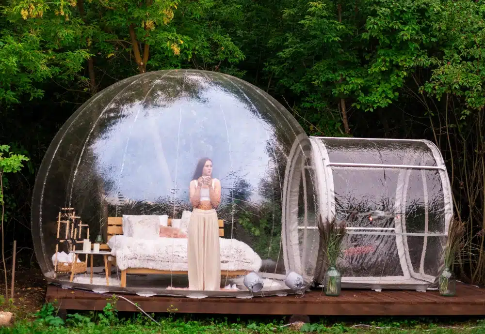 innovative transparent bubble tents