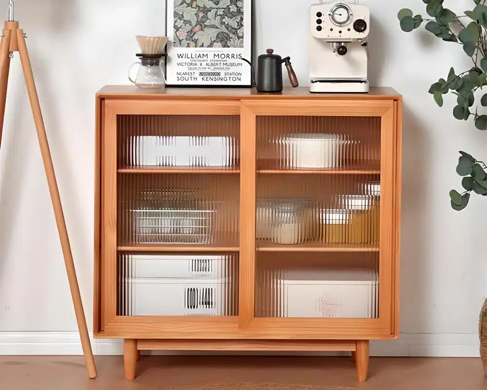 sideboard buffet cabinet glass doors